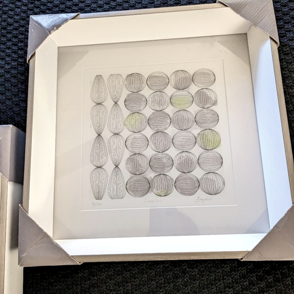 Original Two Piece Set Signed Evangeline Contemporary Prints - Picture 3 of 6